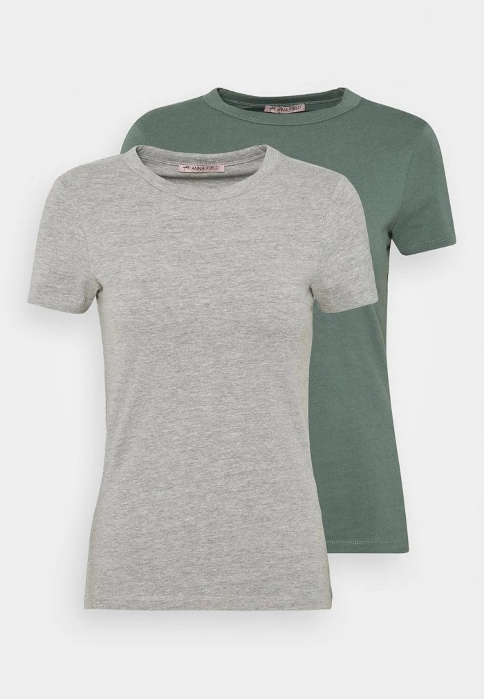 T-Shirt ANNA FIELD Anna Field 2 Pack Menthe Femme | XMG-5899716